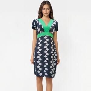 Banana Republic Factory Silk V-Neck Midi Dress EUC